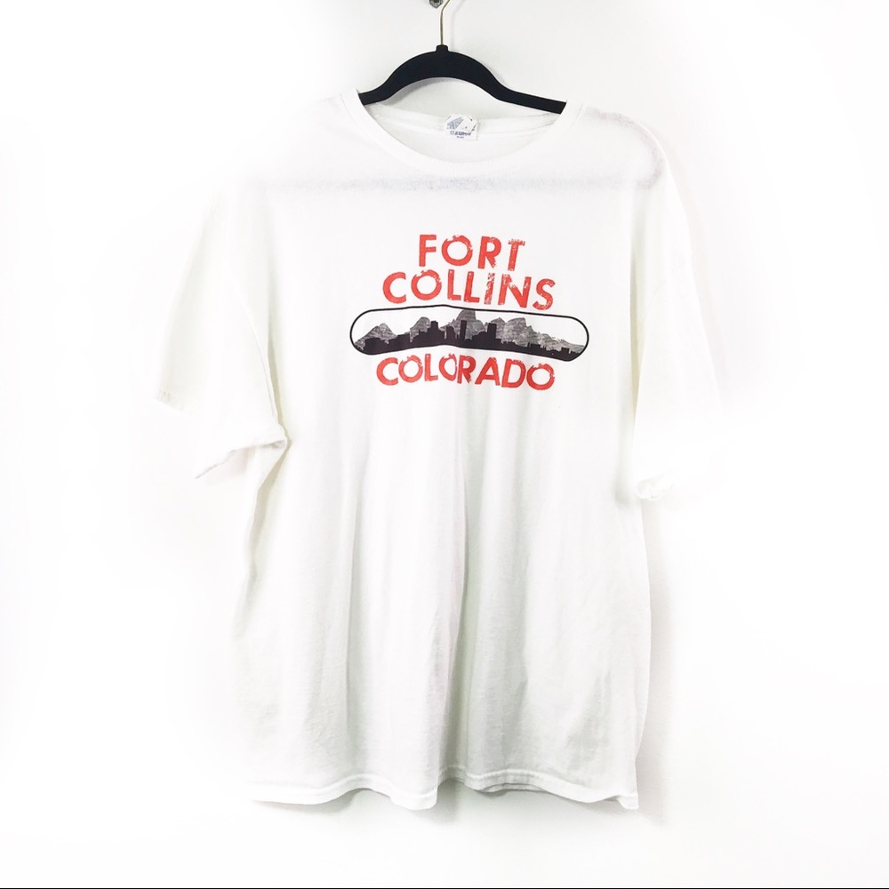 Fort Collins Colorado Graphic Basic White Tee 370